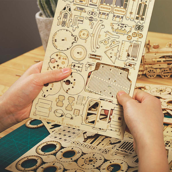 ROKR Army Jeep Modellbau 3D Holzpuzzle