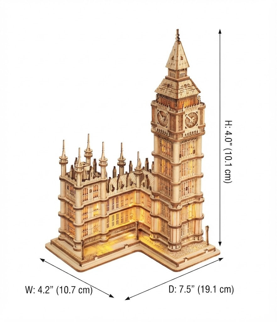 Rolife Big Ben mit LED-Beleuchtung