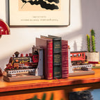 Rolife Century Train DIY Bücherstütze