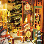 Rolife Weihnachts-Straße DIY Book Nook