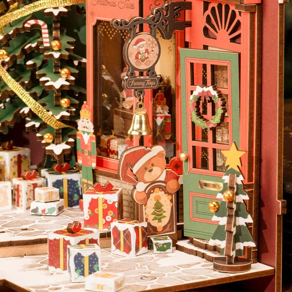 Rolife Weihnachts-Straße DIY Book Nook