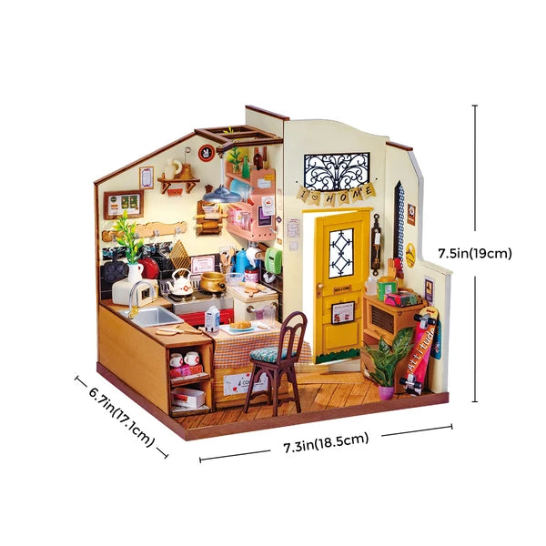 Rolife Gemütliche Küche DIY Miniaturhaus