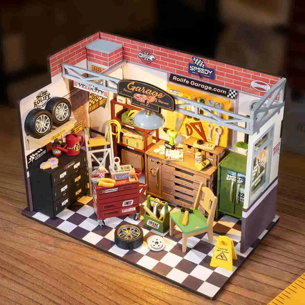 Rolife Garage Werkstatt DIY Miniaturhaus