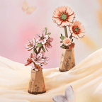 Rowood Holzblume 3D-Holzpuzzle Orange Gerbera