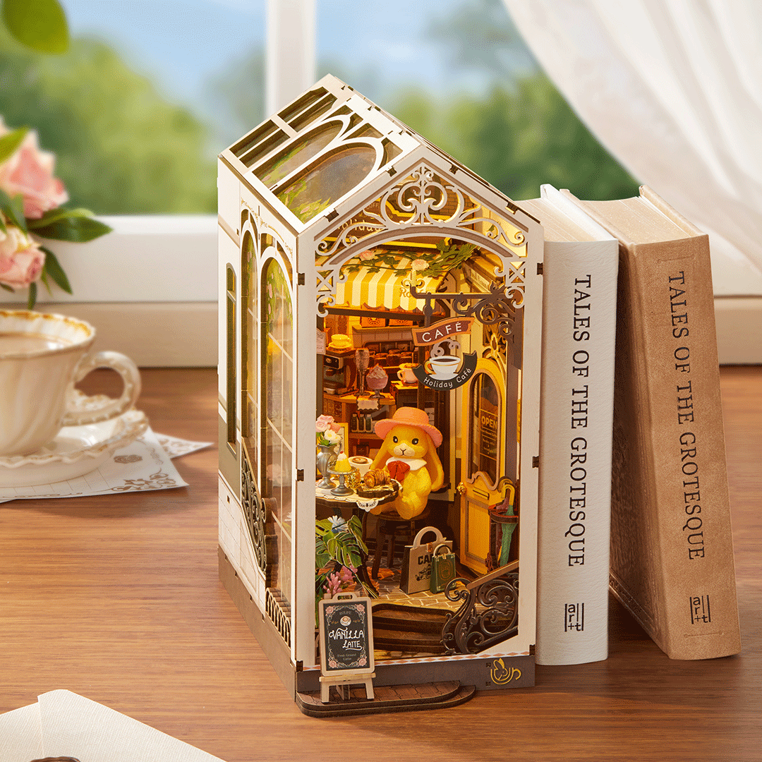Rolife Holiday Cafe DIY Bücherregal-Einsatz