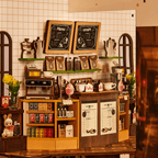 Rolife Holiday Cafe DIY Bücherregal-Einsatz