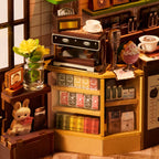 Rolife Holiday Cafe DIY Bücherregal-Einsatz