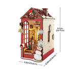 Rolife Weihnachtliches Indoor-Szenen Book Nook