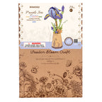 Rowood Holzblume 3D Holzpuzzle Violette Iris