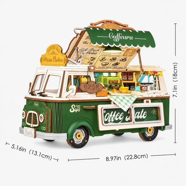 Rolife Leo's Coffee Truck 3D Holzpuzzle