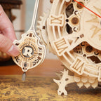 ROKR Eulen-Uhr Mechanisches 3D-Holzpuzzle