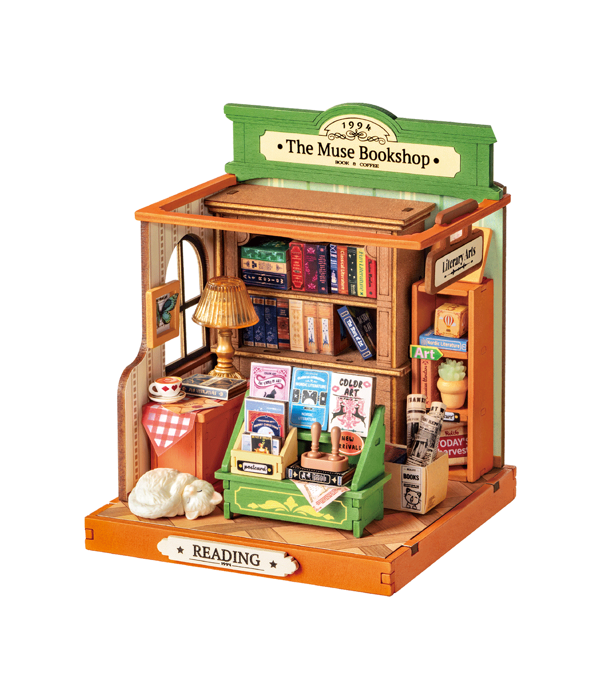 Rolife The Muse Buchhandlung DIY Miniaturhaus