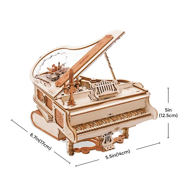 ROKR Magisches Klavier Mechanische Spieluhr 3D-Holzpuzzle