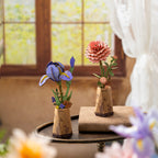 Rowood Holzblume 3D-Holzpuzzle Rosa Dahlie