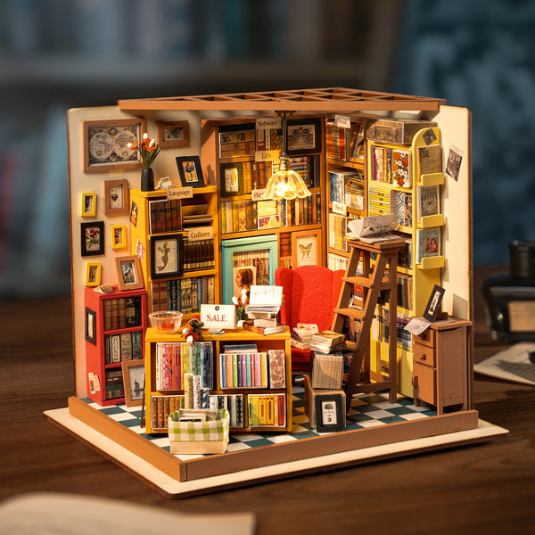 Rolife Sam's Studierzimmer-Bibliothek DIY Miniaturhaus