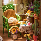 Rolife Secret Bloomy Nook DIY-Bücherregal-Einsatz