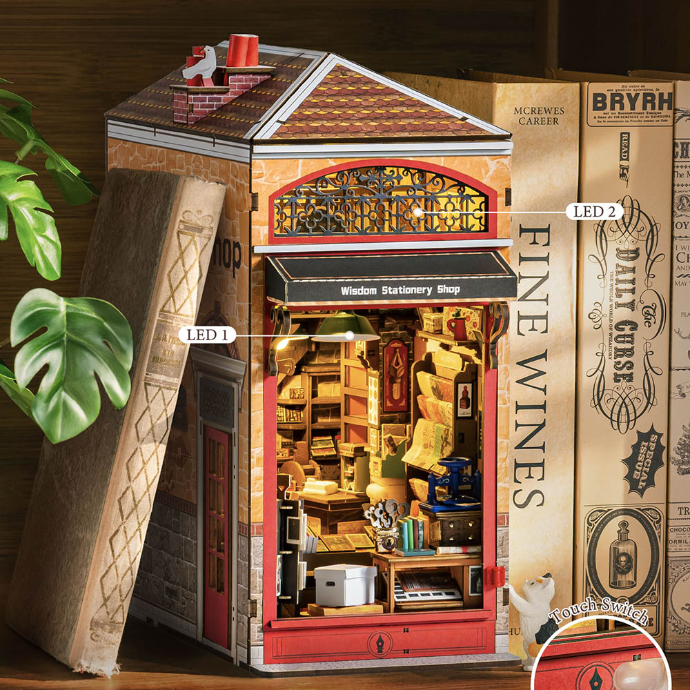Rolife Wisdom Stationery Shop DIY Book Nook