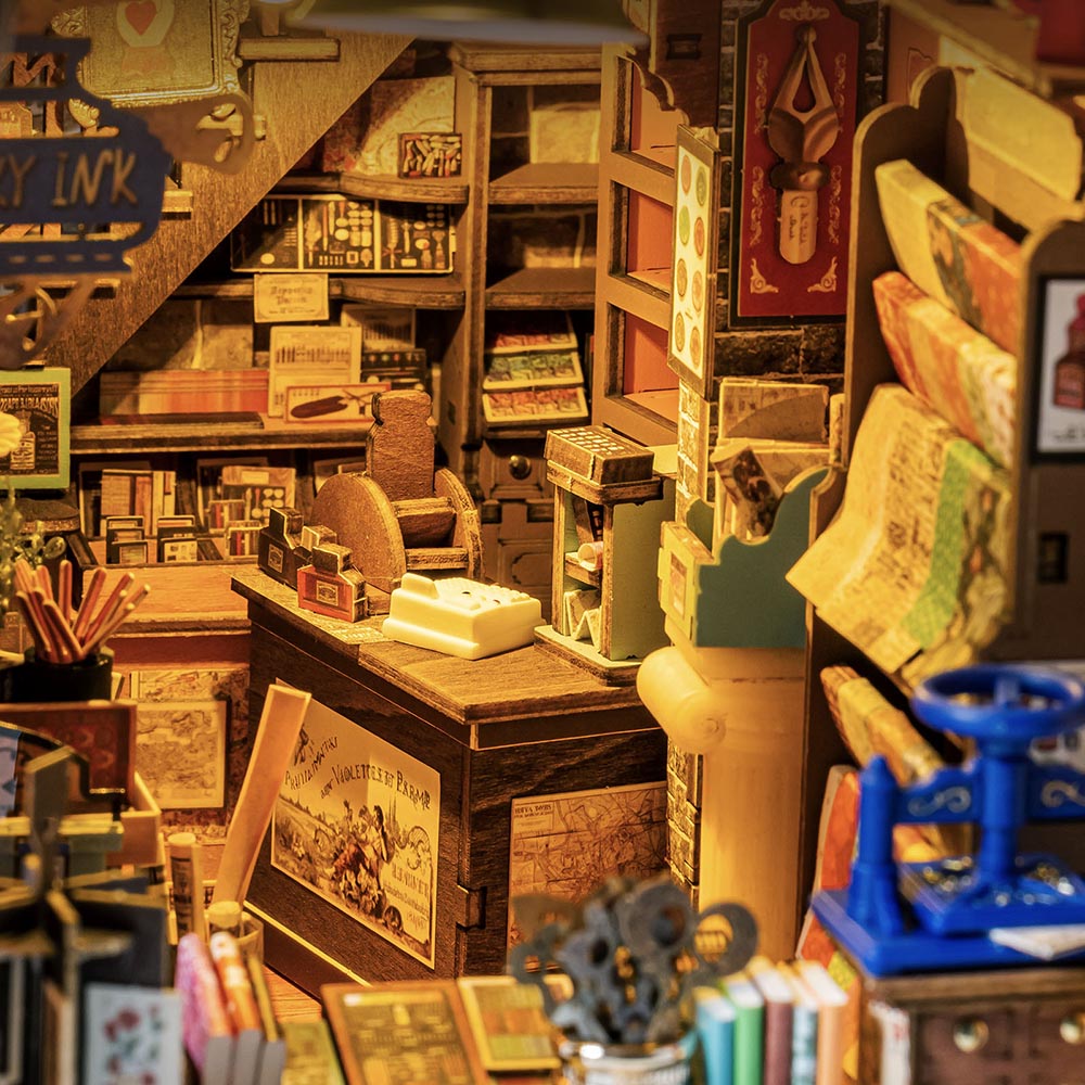 Rolife Wisdom Stationery Shop DIY Book Nook