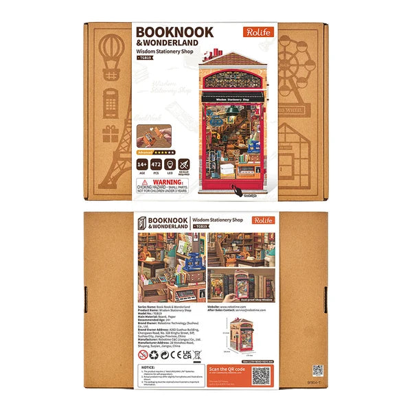 Rolife Wisdom Stationery Shop DIY Book Nook