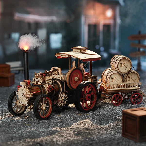 ROKR Dampfmaschine Mechanisches 3D-Holzpuzzle