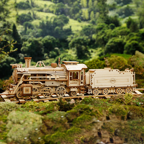 ROKR Prime Dampf-Expresszug 3D Holzpuzzle