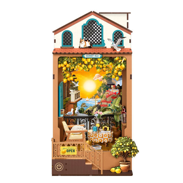 Rolife Sunset Isle DIY-Bücherregal-Einsatz