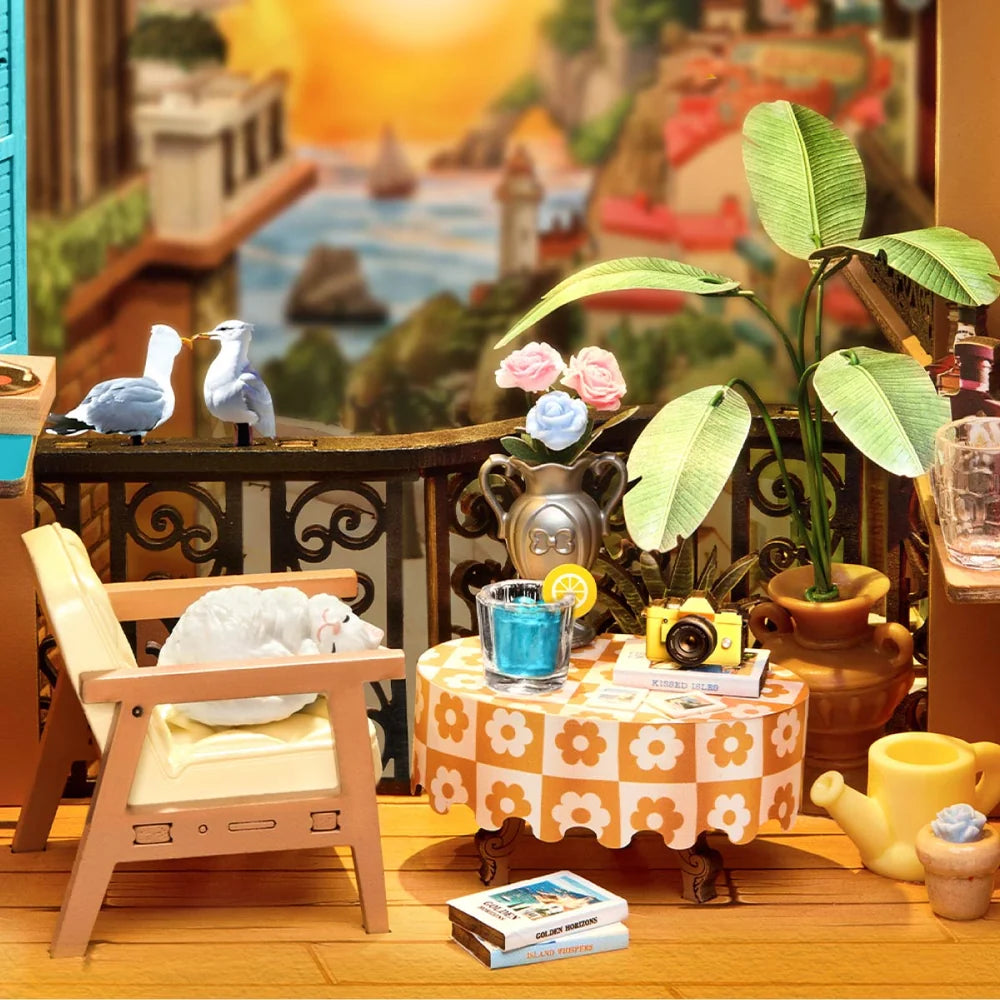 Rolife Sunset Isle DIY-Bücherregal-Einsatz