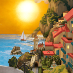 Rolife Sunset Isle DIY-Bücherregal-Einsatz