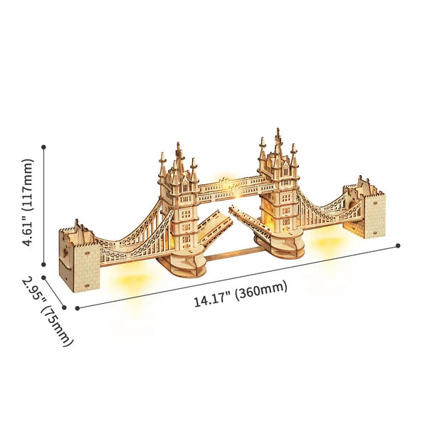 Rolife Tower Bridge mit LED-Beleuchtung
