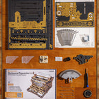 ROKR Mechanische Schreibmaschine Holz 3D Puzzle (Klassische Version)