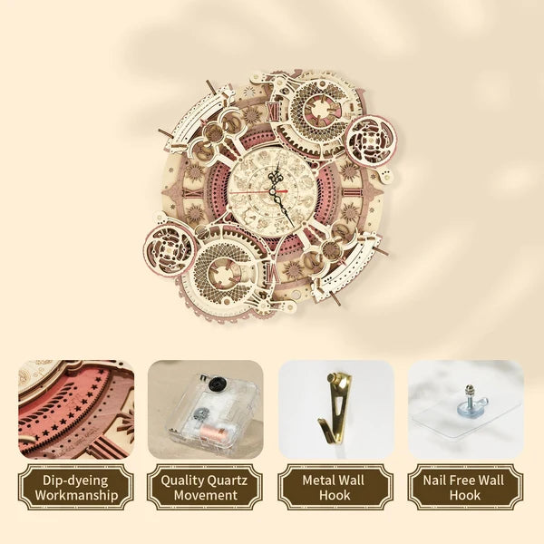 ROKR Zodiac Mechanische Wanduhr zum Selberbauen